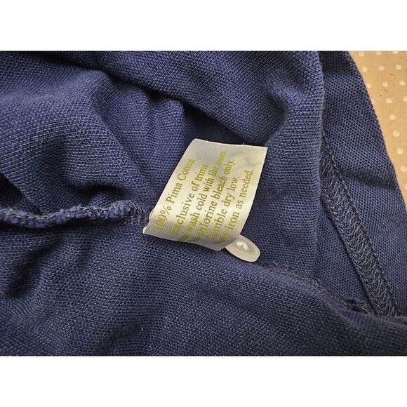 Criquet Polo Shirt Womens Large Blue Casual Golf Preppy Polo Shirt Lightweight - Picture 7 of 11